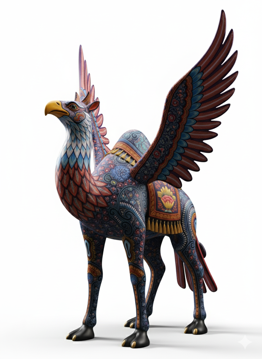 Alebrije - Falcon & Camel - Emimex