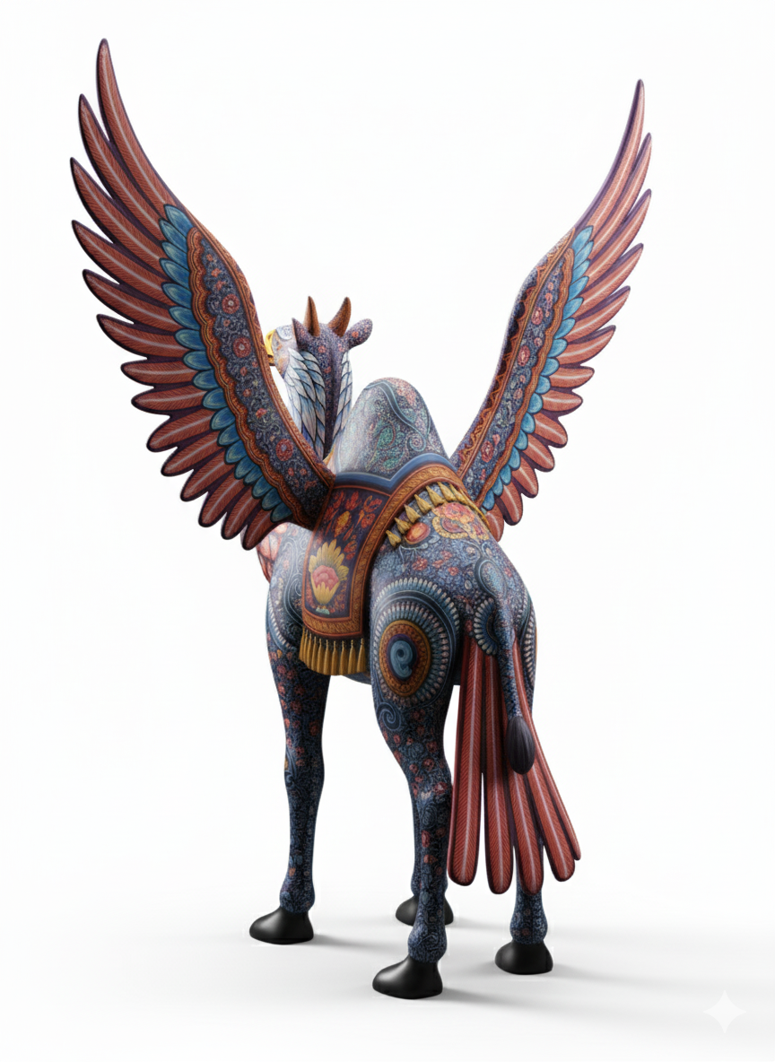 Alebrije - Falcon & Camel - Emimex