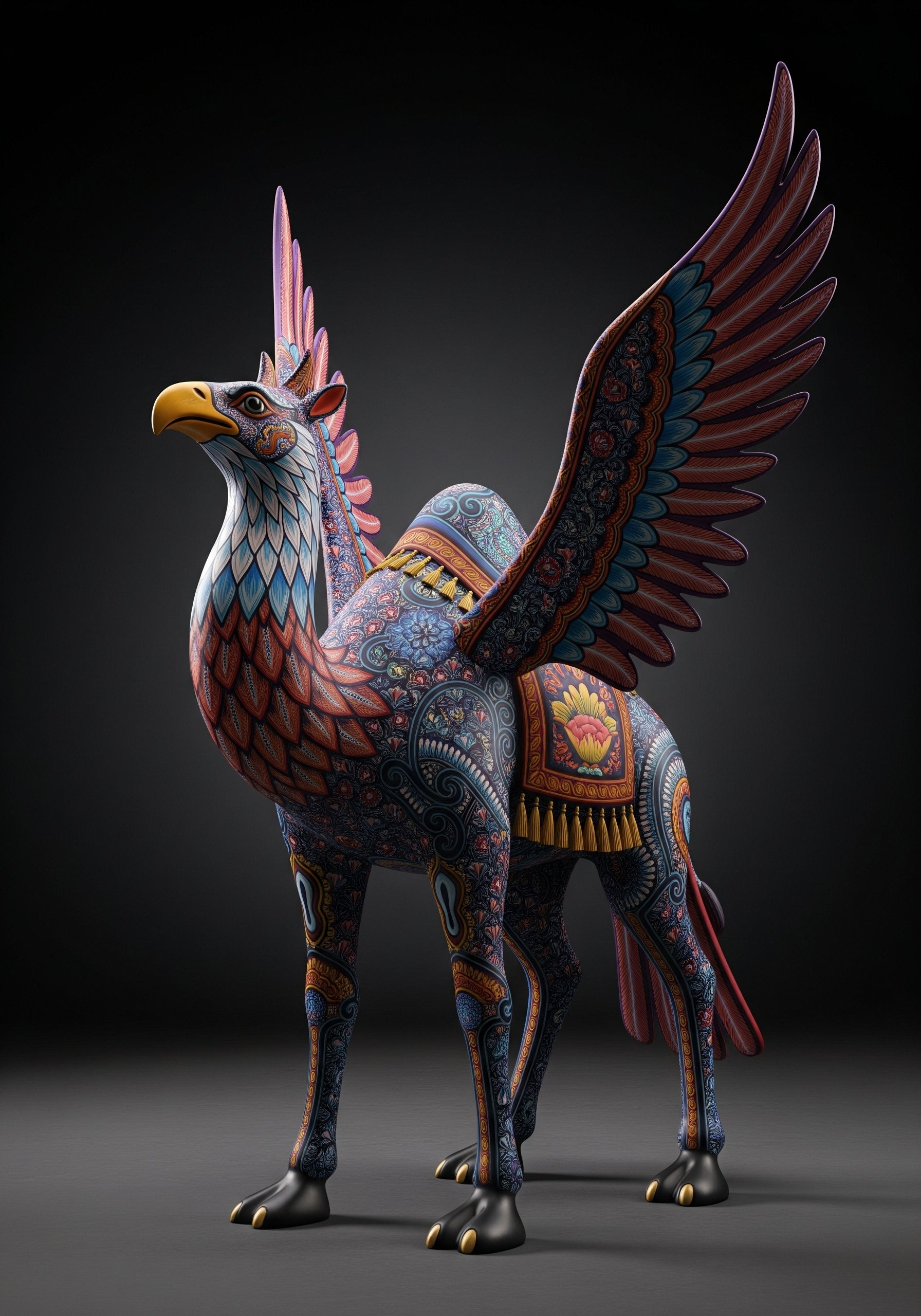 Alebrije - Falcon & Camel - Emimex