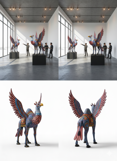 Alebrije - Falcon &amp; Camel - Emimex