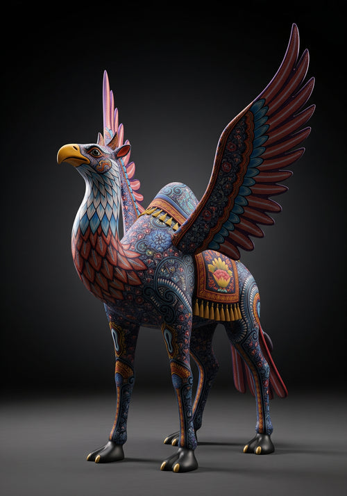 Alebrije - Falcon &amp; Camel - Emimex